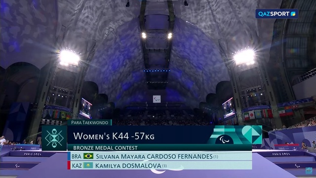 XVII Жазғы Паралимпиада Ойындары | Пара таеквондо | Үшінші орын үшін | Камила Досмалова