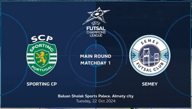 Шолу | Спортинг – Семей - 6:4 | Футзал | УЕФА Чемпиондар Лигасы | Негізгі кезең