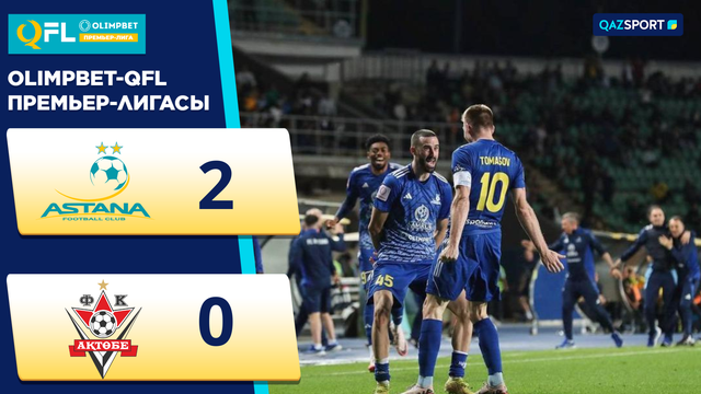 Ойынның шолуы | Астана – Ақтөбе - 2:0 | Olimpbet QFL Премьер-Лигасы | ХХIV тур