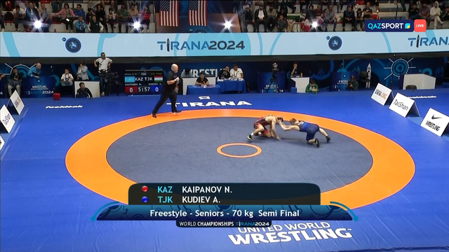 Нұрқожа Қайпанов - Абдулмажид Кудиев | Жартылай финал | Еркін күрес | 70 келі | Әлем чемпионаты