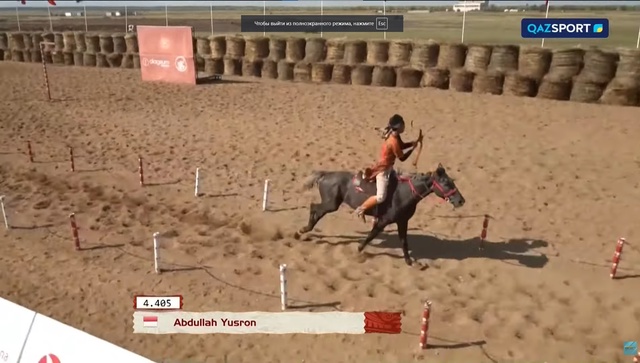 Жамбы ату | Қазақ стилі| Бірінші бөлім| V Дүниежүзілік көшпенділер ойындары