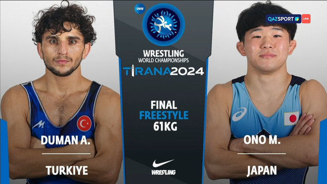 Ахмет Думан - Масанасуке Оно | Финал | Еркін күрес | 61 келі | Әлем чемпионаты