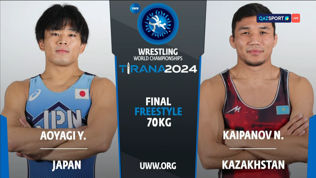 Йошиносуке Аояги - Нұрқожа Қайпанов | Финал | Еркін күрес  | 70 келі | Әлем чемпионаты
