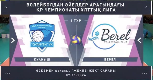 Шолу | Қуаныш - Берел | Волейбол | Ұлттық лига | Әйелдер