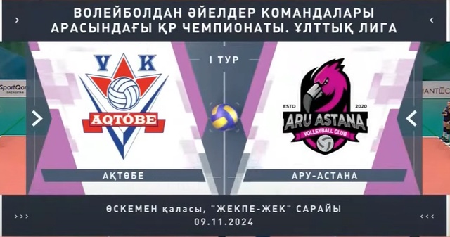 Шолу | Ақтөбе - Ару-Астана | Волейбол | Ұлттық лига | Әйелдер