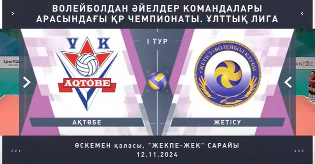 Шолу | Ақтөбе - Жетісу | Волейбол | Ұлттық лига | Әйелдер