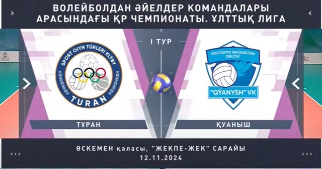 Шолу | Тұран - Қуаныш | Волейбол | Ұлттық лига | Әйелдер
