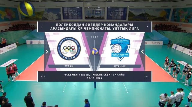 Шолу | Тұран - Қуаныш | Волейбол | Ұлттық лига | Әйелдер