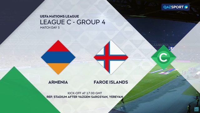 Армения – Фарер аралдары - 0:1 | УЕФА Ұлттар лигасы | Шолу | Обзор