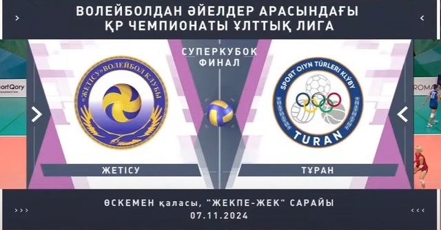 Шолу | Жетісу - Тұран | Волейбол | Ұлттық лига | Әйелдер