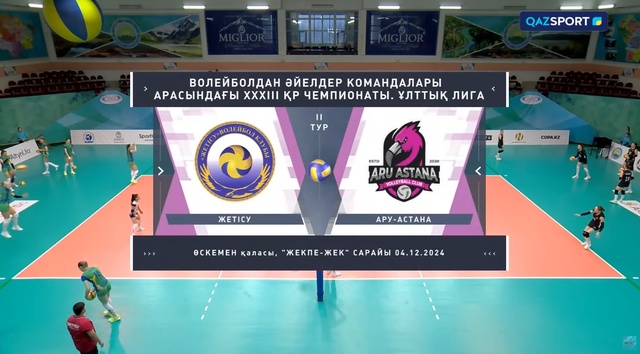 Шолу | Обзор | Жетісу - Ару Астана | Волейбол | Ұлттық лига | Әйелдер