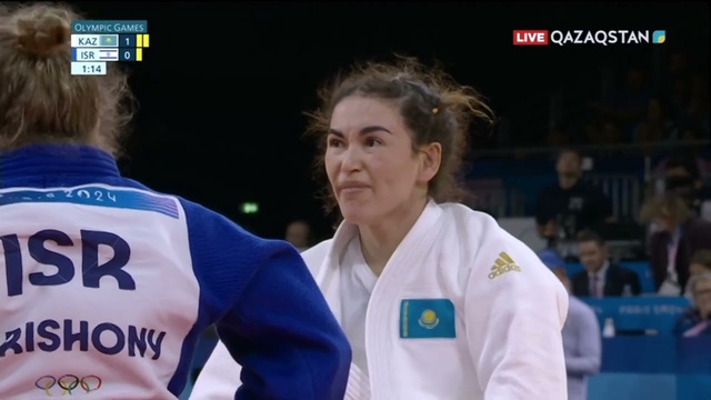 ХХХІІІ Жазғы Олимпиада ойындары | Дзюдо | 1/16 финал | Абиба Абужақынова – Шира Ришони