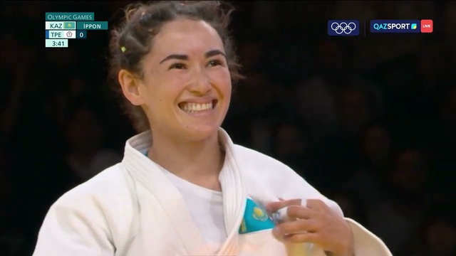 ХХХІІІ Жазғы Олимпиада ойындары | Дзюдо | 1/8 финал | Абиба Абужақынова – Чен Хао Лин