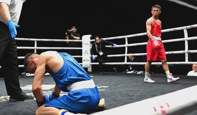 Махмуд Сабырхан -  Башким Бажоку І Бокс | World Boxing | Чемпионат мира | 55 кг | 1/8 финала