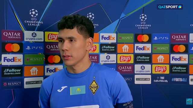 Интервью Темирлана Анарбекова после матча "Кайрат" — "Олимпиакос"