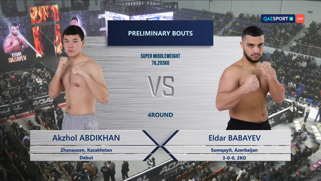 Акжол Абдихан - Эльдар Бабаев І Профессиональный бокс