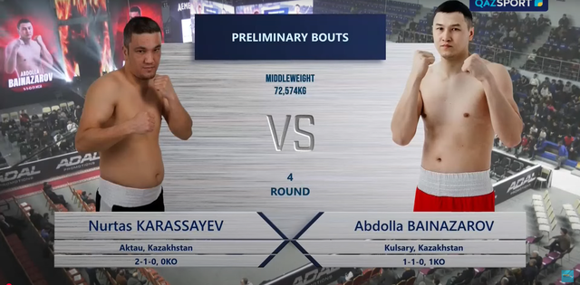 Нуртас Карасаев - Абдолла Байназаров І Профессиональный бокс