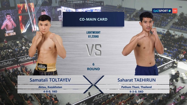Саматәлі Төлтаев - Сахарат Таехерун І Профессиональный бокс