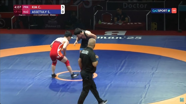 Чан Ким - Сұлтан Әсетұлы І Греко-римская борьба І Финал І 63 кг І 3 место  І Чемпионат Азии