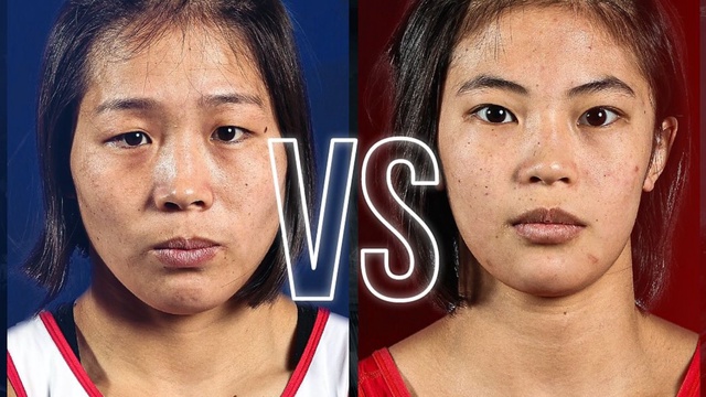 Хён Рён О - Юксуань Ли | Женская борьба | 55 кг | Чемпионат Азии | Финал
