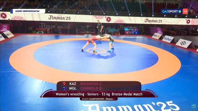 Зейнеп Баянова – Отгонтуя Чинболд І  Женская борьба І 3-место І 53 кг І Чемпионат Азии
