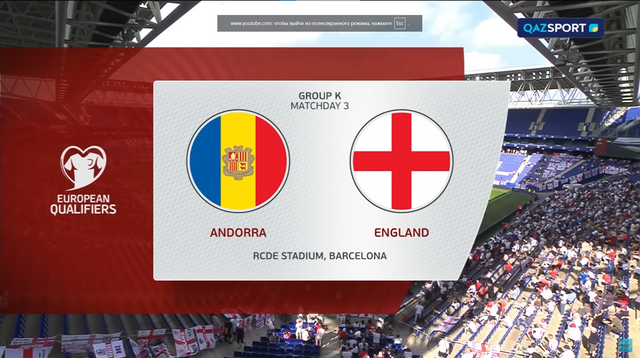 Андорра — Англия | Чемпионат мира | Отборочный матч | Обзор