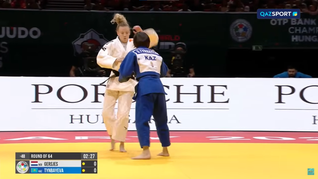 Дзюдо | Галия Тынбаева – Эмбер Герсьес | Чемпионат мира | 1/64