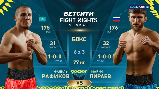 Фаниль Рафиков — Мариф Пираев | Профессиональный бокс