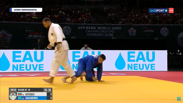 Дзюдо | Марат Байқамұров — Зелим Коцоев | Чемпионат мира | 1/64 | 100 кг