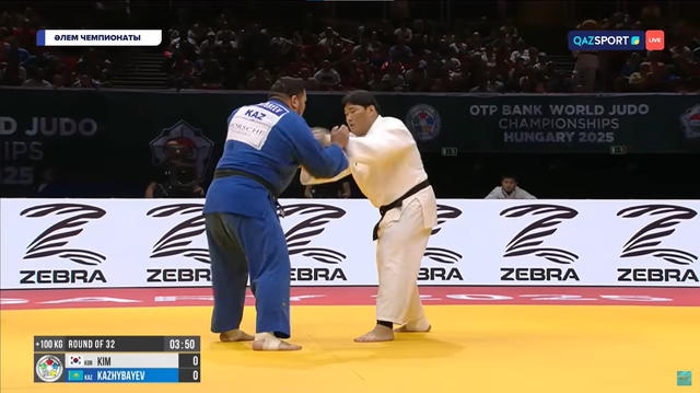 Дзюдо | Ерасыл Кажыбаев — Ким Мин-Джонг Чемпионат мира | 1/32 | +100 кг
