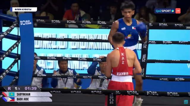 Махмуд Сабырхан – Аорон Жуд Бадо | Бокс | Кубок мира по боксу | 55 кг | 1/4 финала