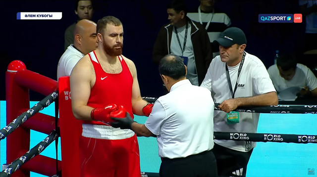 Айбек Оралбай – Махаммад Абдуллаев | Бокс | Кубок мира по боксу | свыше 90 кг | 1/2 финала