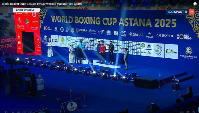 Кубок мира по боксу | Бекзад Нурдаулетов | Церемония награждения