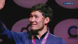 Алматбек Аманбек І Церемония награждения І Греко-римская борьба І Чемпионат Азии