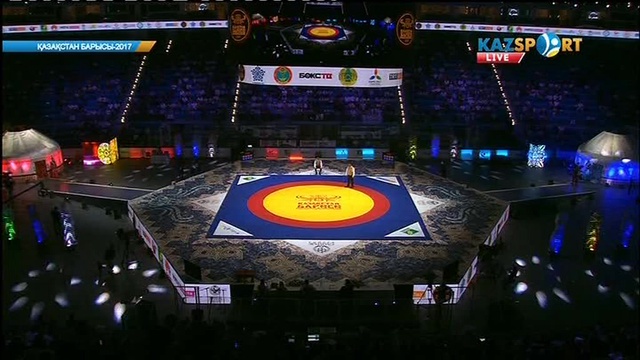 Қазақстан Барысы-2017. Асыл Бәрменов маңғыстаулық Мейрамбек Жаңабайды таза ұтты