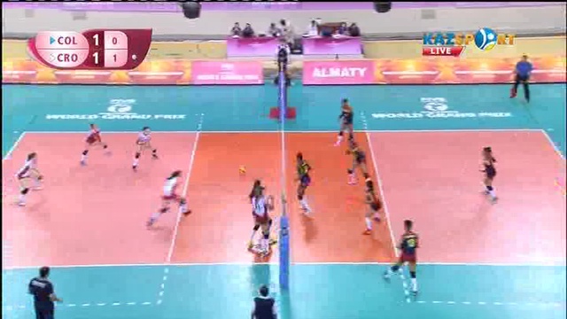 Волейбол. Этап Мирового Гран-при (Алматы). Колумбия - Хорватия