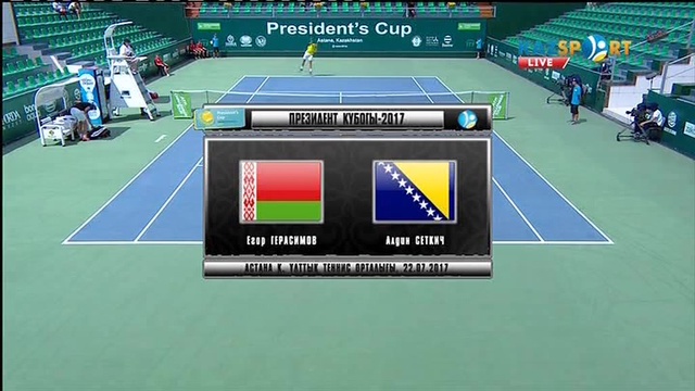 Теннис. Кубок Президента. Astana Challenger. Женщины. Полуфинал. Егор Герасимов - Алдин Сеткич