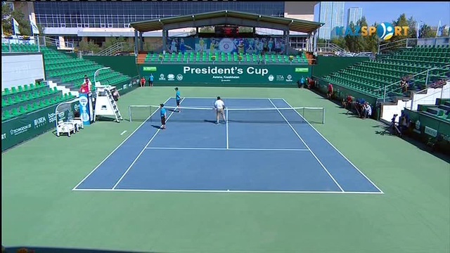 Теннис. Кубок Президента. Astana Challenger. Женщины. Финал. Чжан Шуай - Исалин Бонавантюр