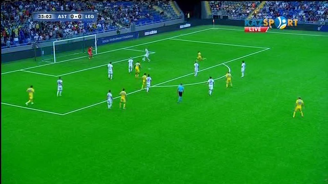 Астана - Легия: Жуниор Кабананганың голы - 1:0