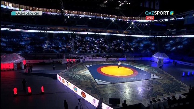 Ержан Шынкеев пен армениялық Акоб Аракелянның арасындағы белдесу.