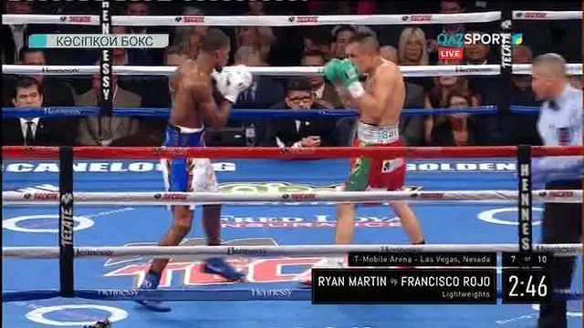 Головкин - Альварес андеркарты: Райан Мартин Франсиско Рохоны ұпай саны бойынша жеңді