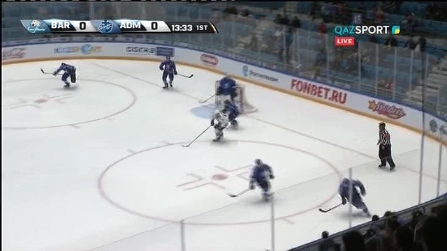 «Барыс» - «Адмирал» хоккей кездесуіне видеошолу