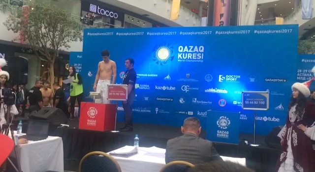 Бүгін «Qazaq Kuresi World - 2017»  қатысушыларының салмақ өлшеу рәсімі өтті