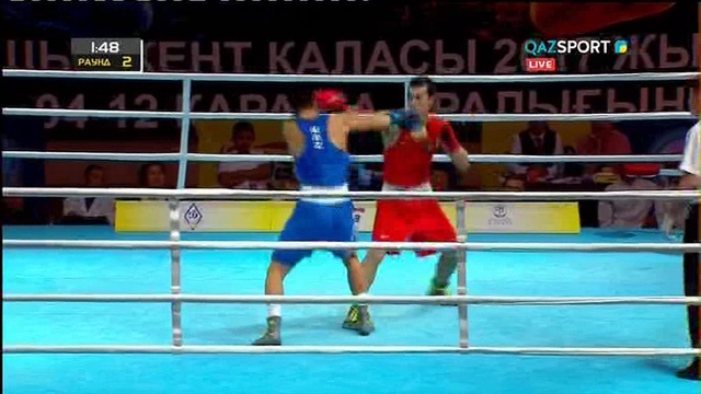 БОКС. Чемпионат Казахстана (Шымкент). Полуфиналы. 81 кг