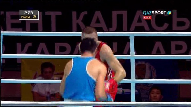 БОКС. Чемпионат Казахстана (Шымкент). Полуфиналы. 91 кг