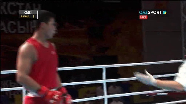 БОКС. Чемпионат Казахстана (Шымкент). Полуфиналы. +91 кг