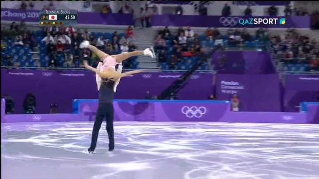 ОЛИМПИАДА-2018. ФИГУРНОЕ КАТАНИЕ (Командное соревнование. Танцы на льду, женщины, короткая программа. Пары, произвольная программа) 2-бөлім