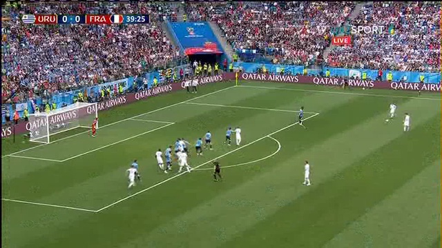 Уругвай - Франция. Гол Рафаэль Варан