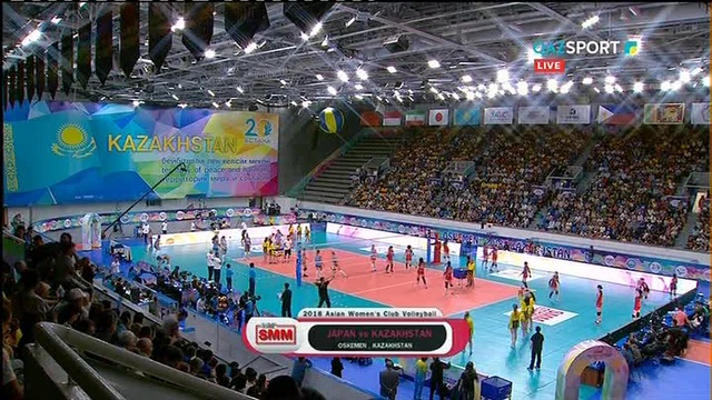 ВОЛЕЙБОЛ. Чемпионат Азии (Усть-Каменогорск). Женщины. Полуфинал. КАЗАХСТАН - ЯПОНИЯ