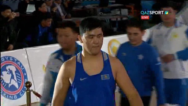 Бокс. Қазақстан Чемпионаты. ФИНАЛ. Қамшыбек Қоңқабаев - Нұрлан Сапарбай. + 91 келі